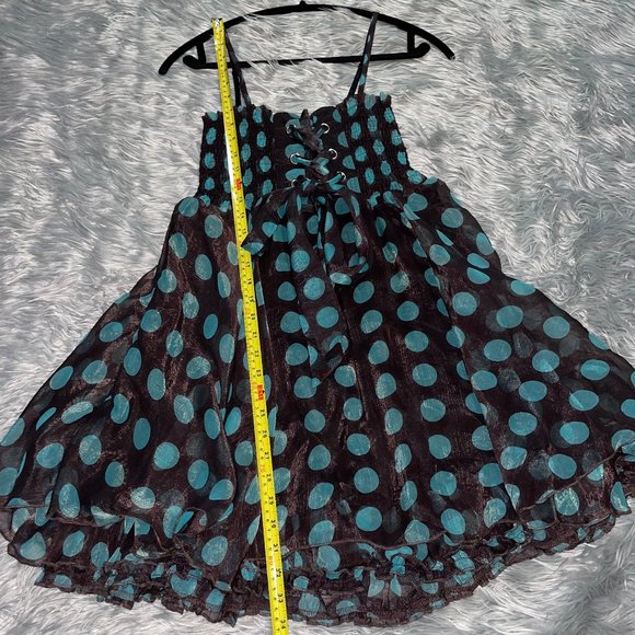 🎉 Bundle Deal: 4 for $20! 🎉 Party dress polkadots & chiffon S - Picture 9 of 13